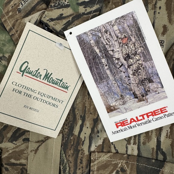 Hunting Shirt Mens Large Realtree Camo Ripstop Vintage Gander Mountain USA Field - Picture 5 of 13